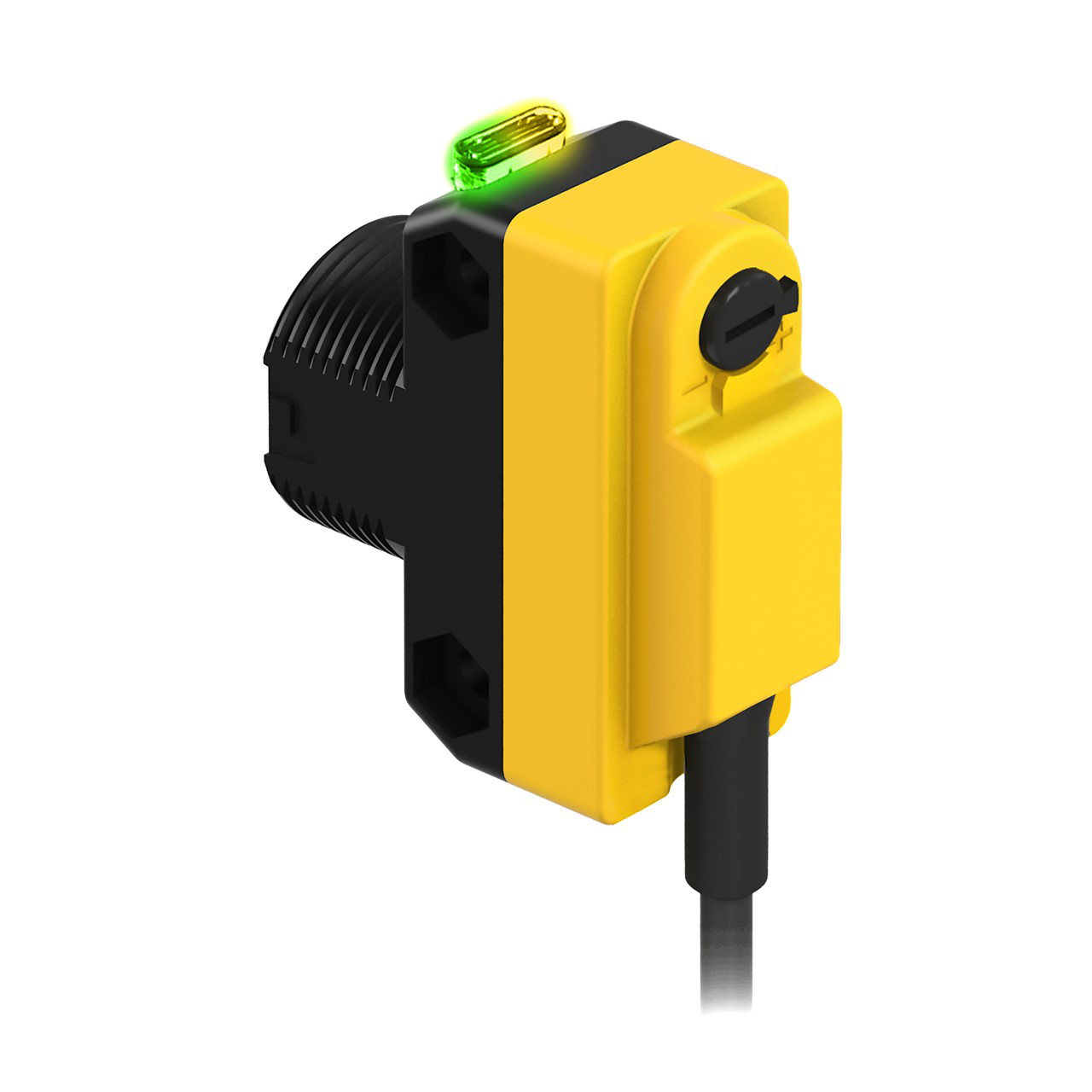 Banner Engineering Photoelectric Sensor; Convergent; Rectangular; 16mm Range; 10-30VDC; PNP; LO/DO Configurable; M12 Pigtail QD